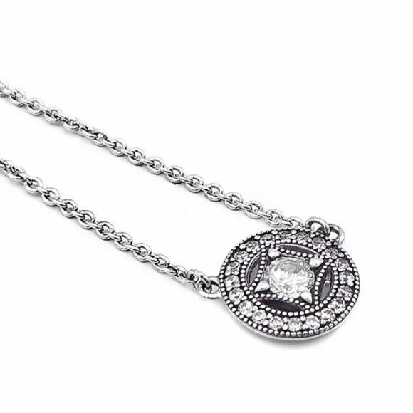 Sterling Silver Pandora Vintage Allure Necklace - Picture 1 of 1